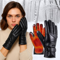 Wearclo | USB Rechargeable Heated Gloves for Women - Waterproof Thermal Warm