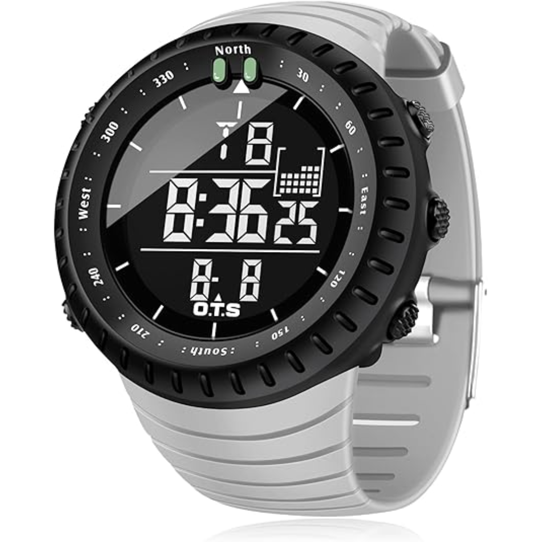 Wearclo | Henry Waterproof Men’s Digital Sports Watch – Shockproof, Tactical & LED Backlit Outdoor Timepiece