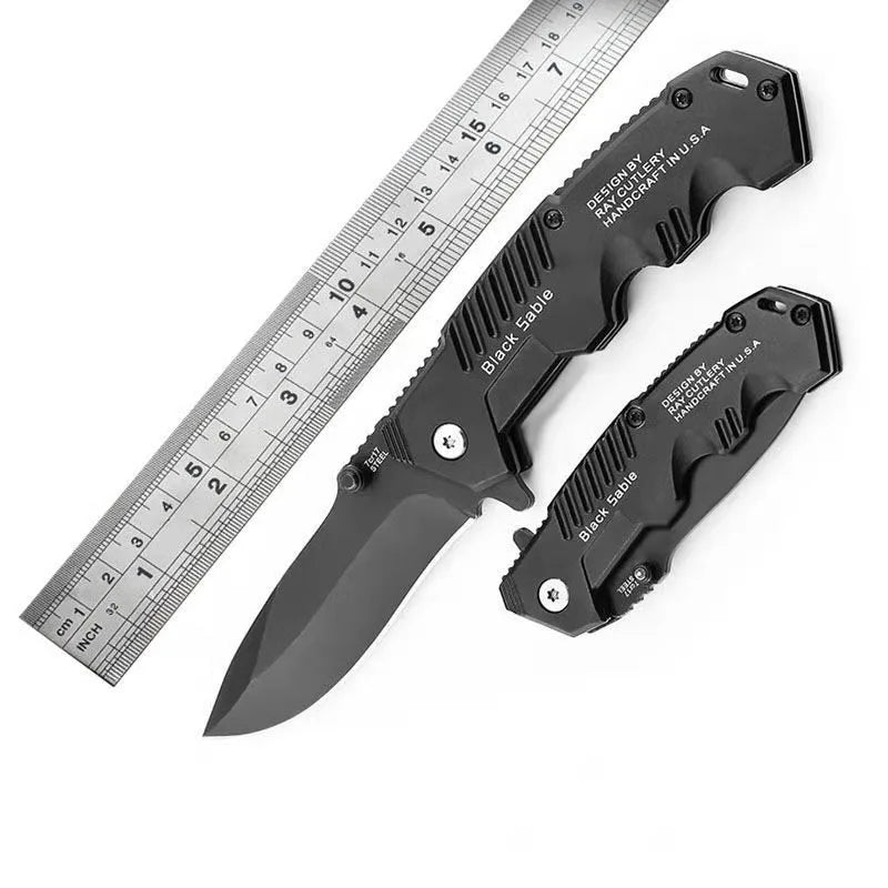 Wearclo | High Hardness Tactical Survival Knife - Outdoor Self-Defense EDC Tool for Camping & Hunting