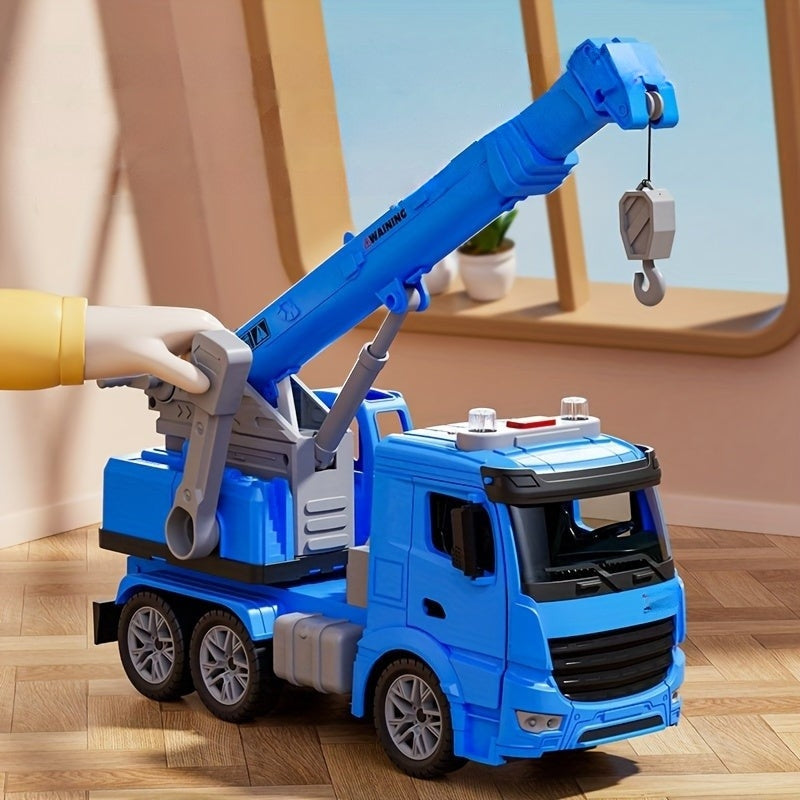 Wearclo | Interactive Truck with Crane for Kids with Lights and Sounds - Safe Driving Toy