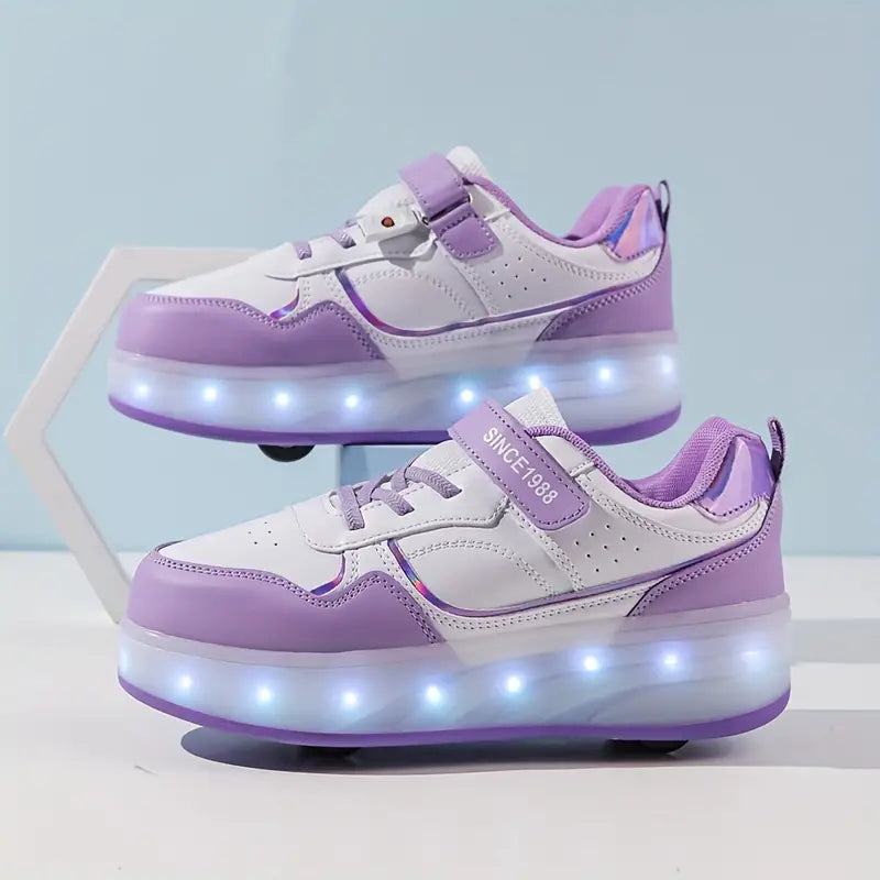 Wearclo | Kids Roller Shoes with Lights
