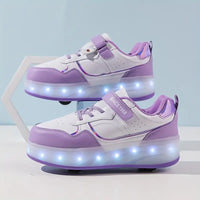 Wheeled Sneakers with Light-Up Soles