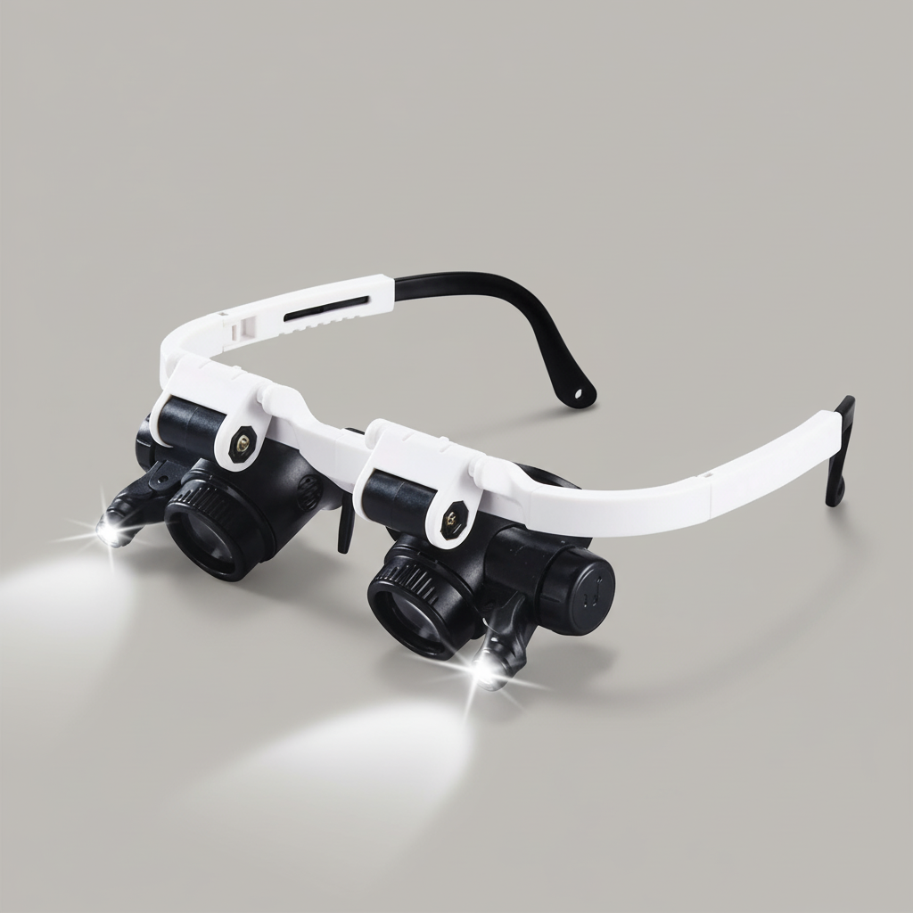 Wearclo | Magnifying glasses with LED lamps for double eyes
