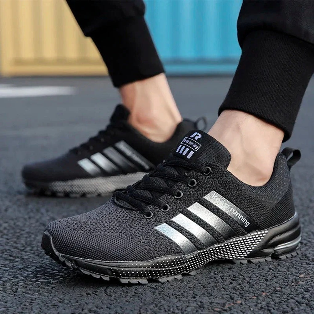 Wearclo | Men's Athletic Running Sneakers with Side Stripe