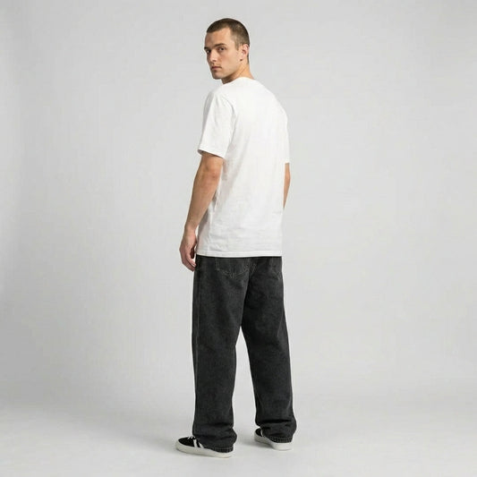 Wearclo | Men's Baggy Denim Jeans | Loose Fit Skater Style