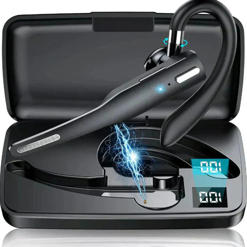 Wearclo | Men's Bluetooth 5.1 Noise Cancelling Ear Hook Headset