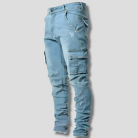Wearclo | Stretch Denim Utility Pants