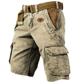 Wearclo | Men's Cargo Shorts with Multiple Pockets