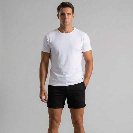 Wearclo | Men's Chino Shorts - Classic Fit - Summer Essential