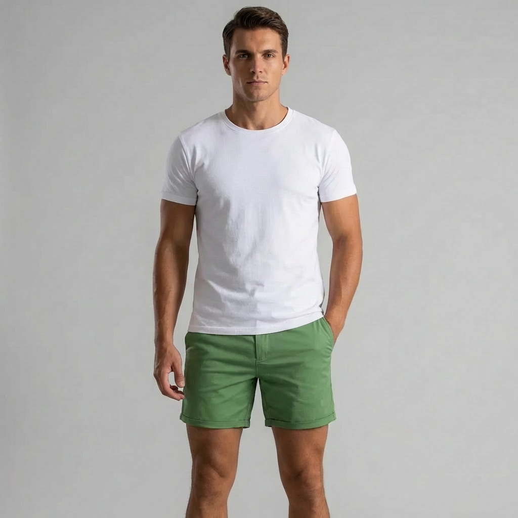 Wearclo | Men's Chino Shorts - Classic Fit - Summer Essential