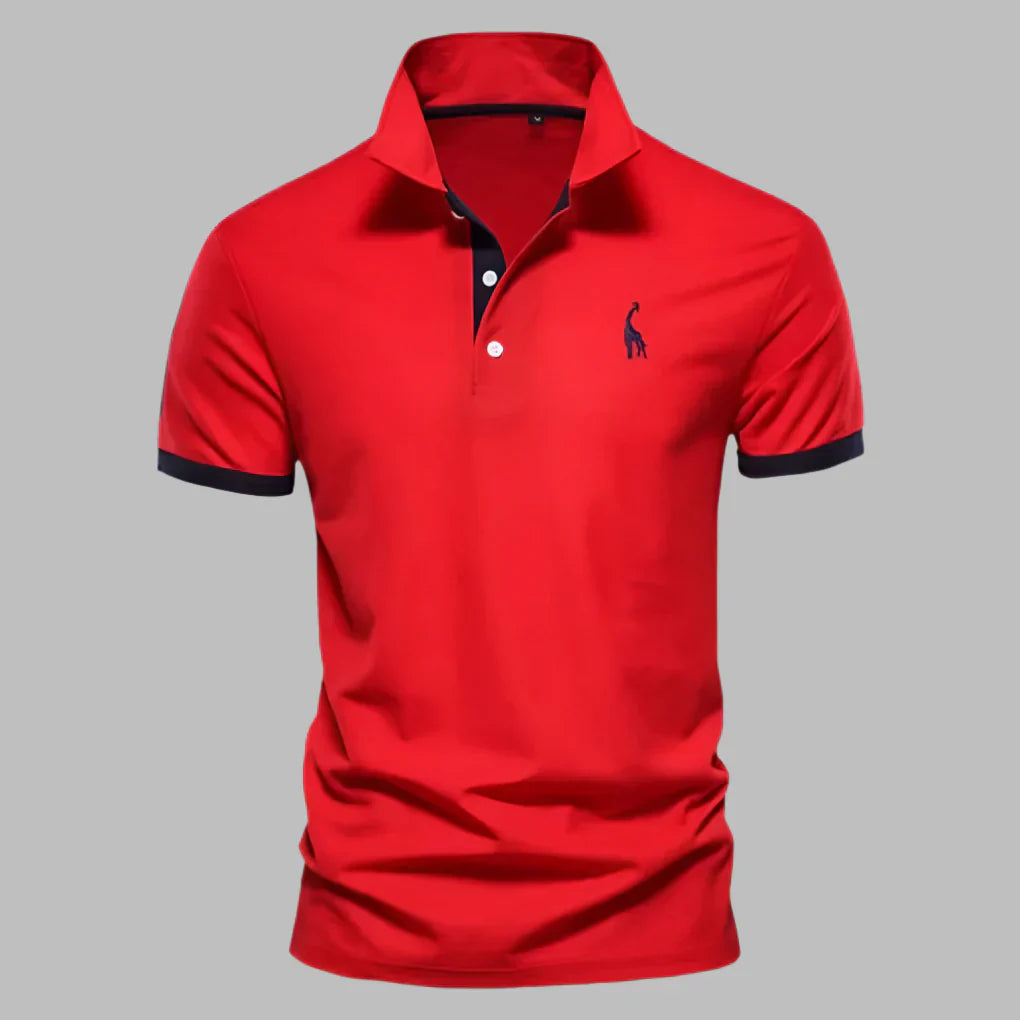 Wearclo | Men's Contrast Trim Polo Shirt