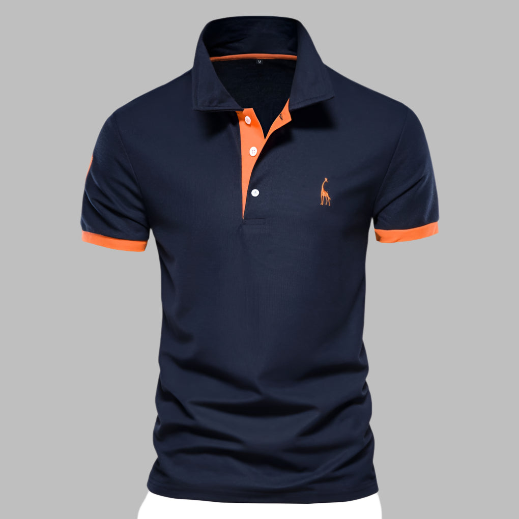 Wearclo | Men's Contrast Trim Polo Shirt