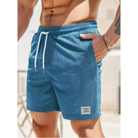 Wearclo | Corduroy Relaxed Fit Drawstring Shorts