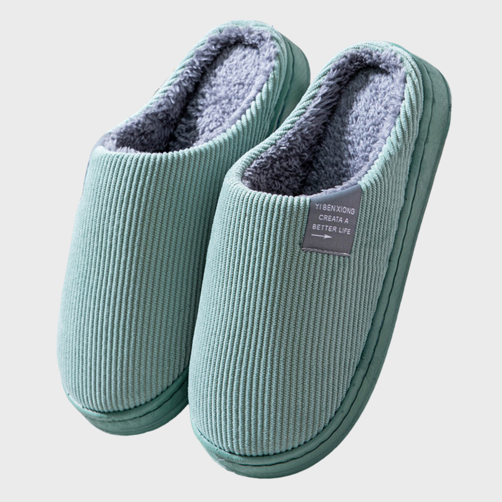 Wearclo | Men's Cozy Slippers - Soft Lined House Shoes