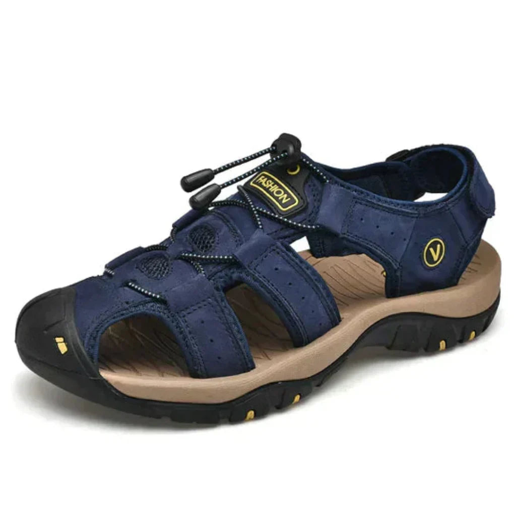 Wearclo | Men's Fisherman Sandals with Adjustable Toggle Laces