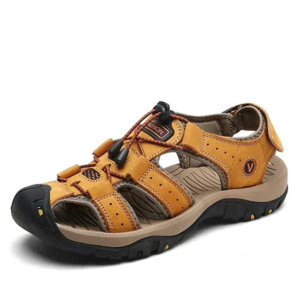 Wearclo | Men's Fisherman Sandals with Adjustable Toggle Laces