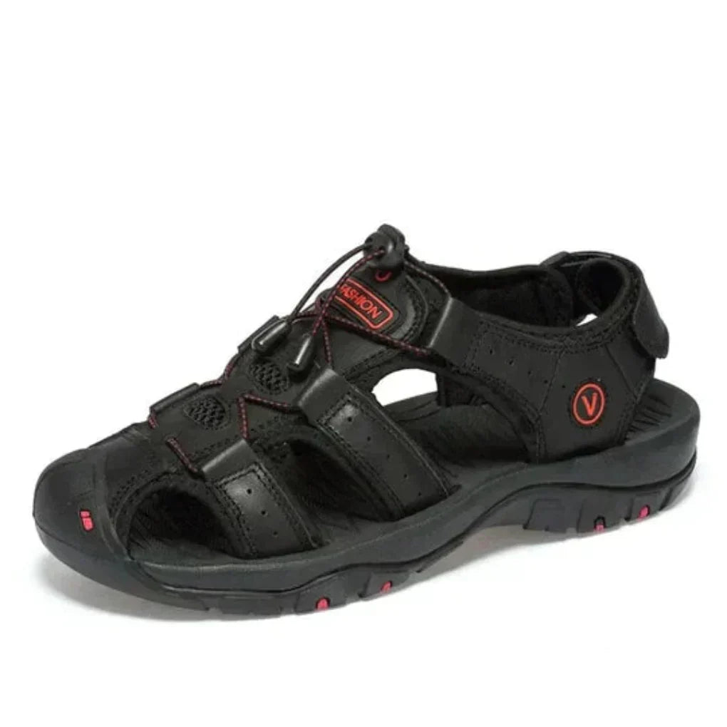 Wearclo | Men's Fisherman Sandals with Adjustable Toggle Laces
