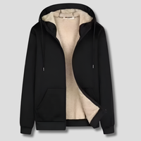 Wearclo | Men's Cozy Fleece Lined Zip Hoodie