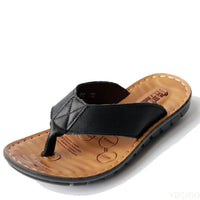 Wearclo | Summer PU Leather Thong Sandals