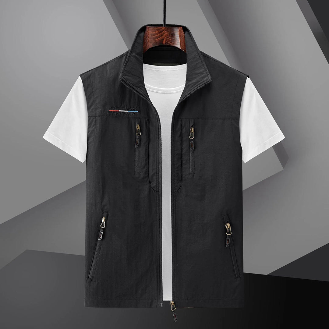 Wearclo | Men's Lightweight Utility Vest with Multiple Pockets