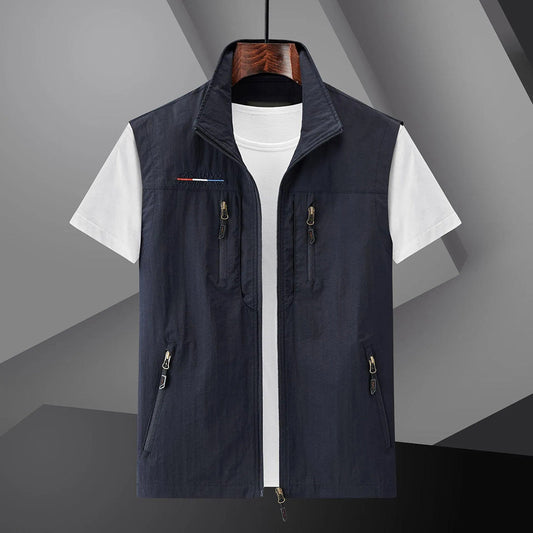 Wearclo | Men's Lightweight Utility Vest with Multiple Pockets