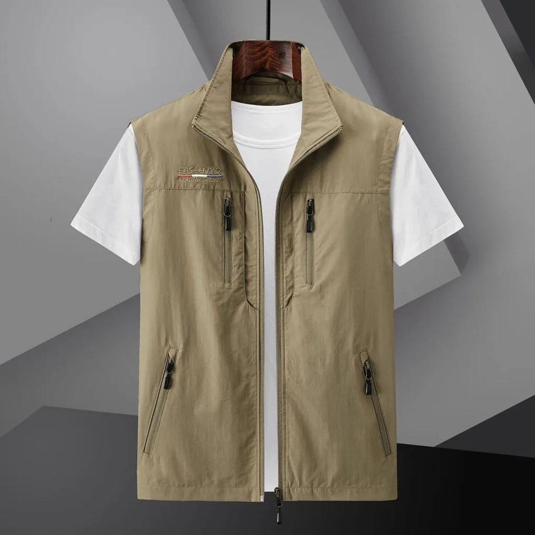 Wearclo | Men's Lightweight Utility Vest with Multiple Pockets