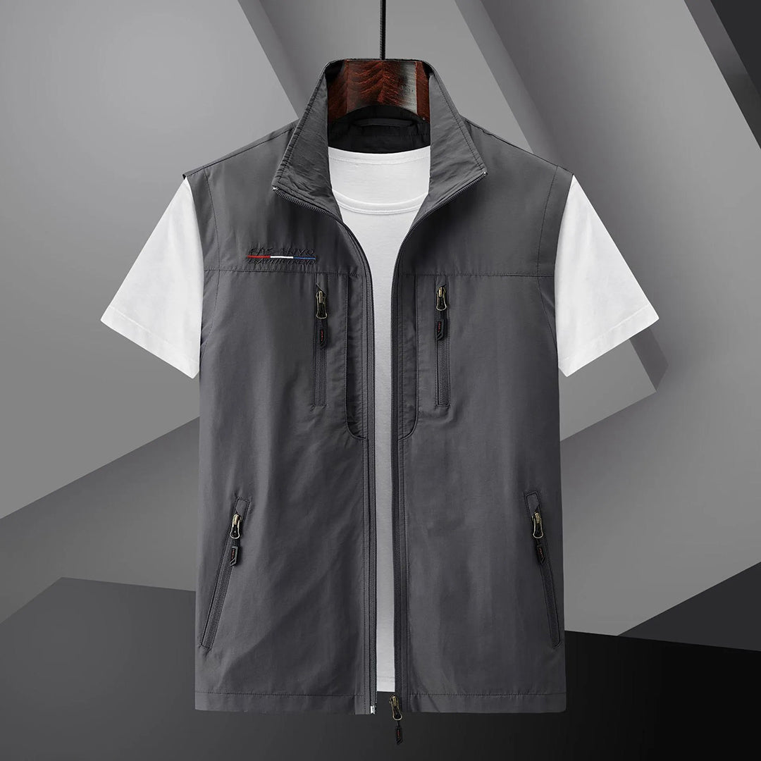 Wearclo | Men's Lightweight Utility Vest with Multiple Pockets