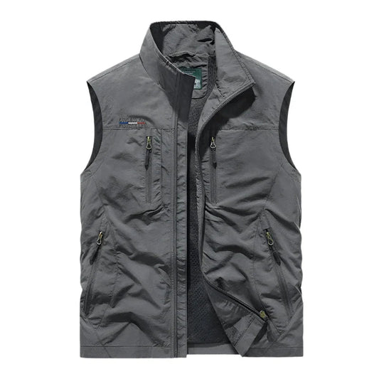Wearclo | Men's Lightweight Water-Resistant Vest with Zip Pockets