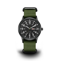Wearclo | Men's Military-Inspired Nylon Strap Watch