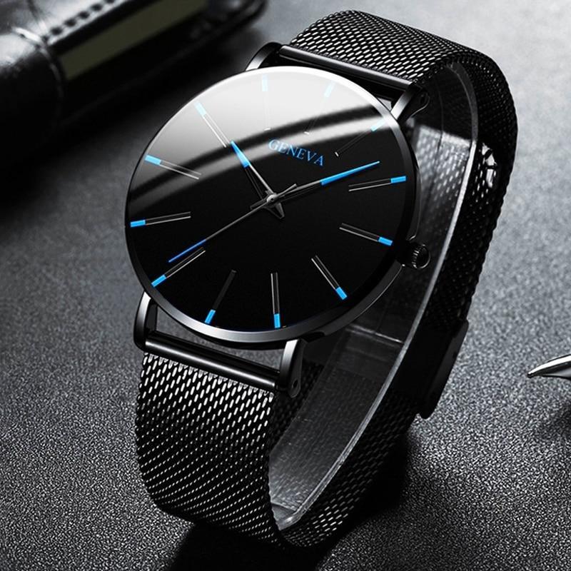 Wearclo | Men's Minimalist Mesh Band Watch