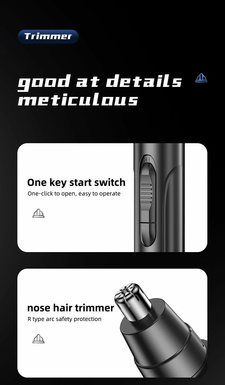 Wearclo | Men's Nose Ear Hair Trimmer with Rotating Blade