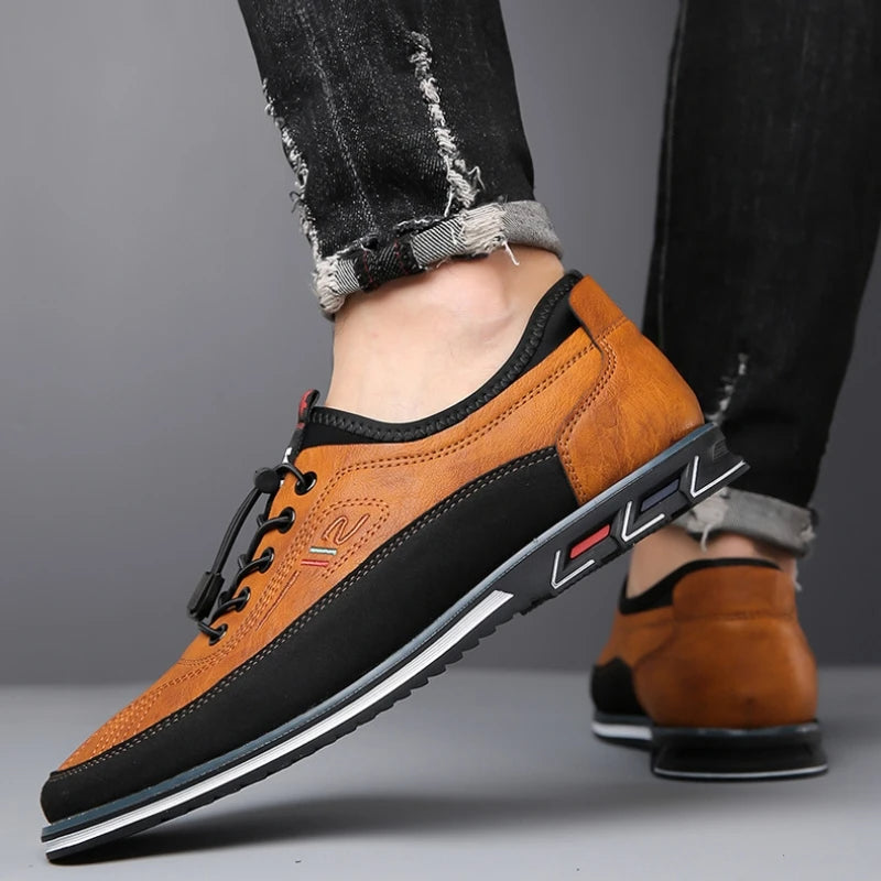Wearclo | Men's Oxford Shoes - Stylish Lace-Up