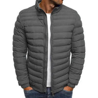 Quilted Stand-Up Collar Puffer Jacket