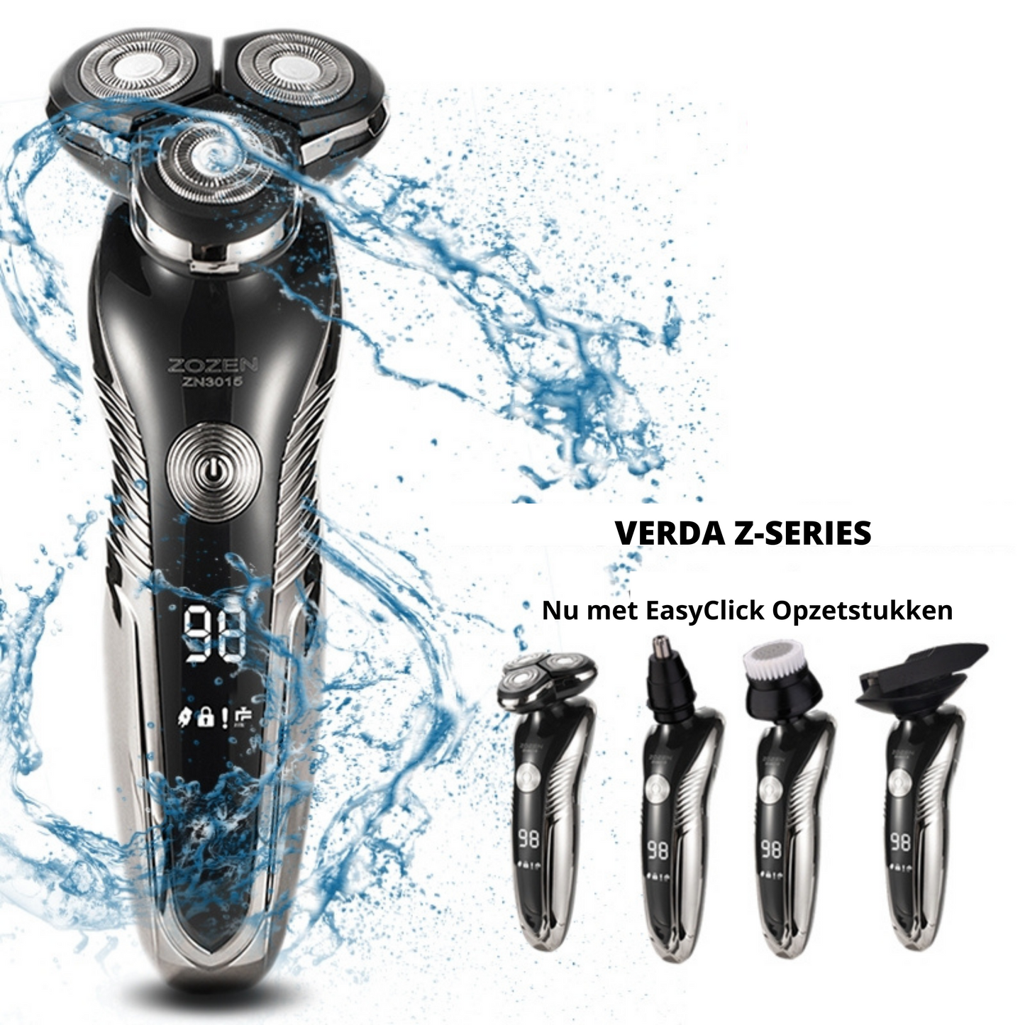 Wearclo | Men's Rechargeable Rotary Shaver for Wet & Dry Use