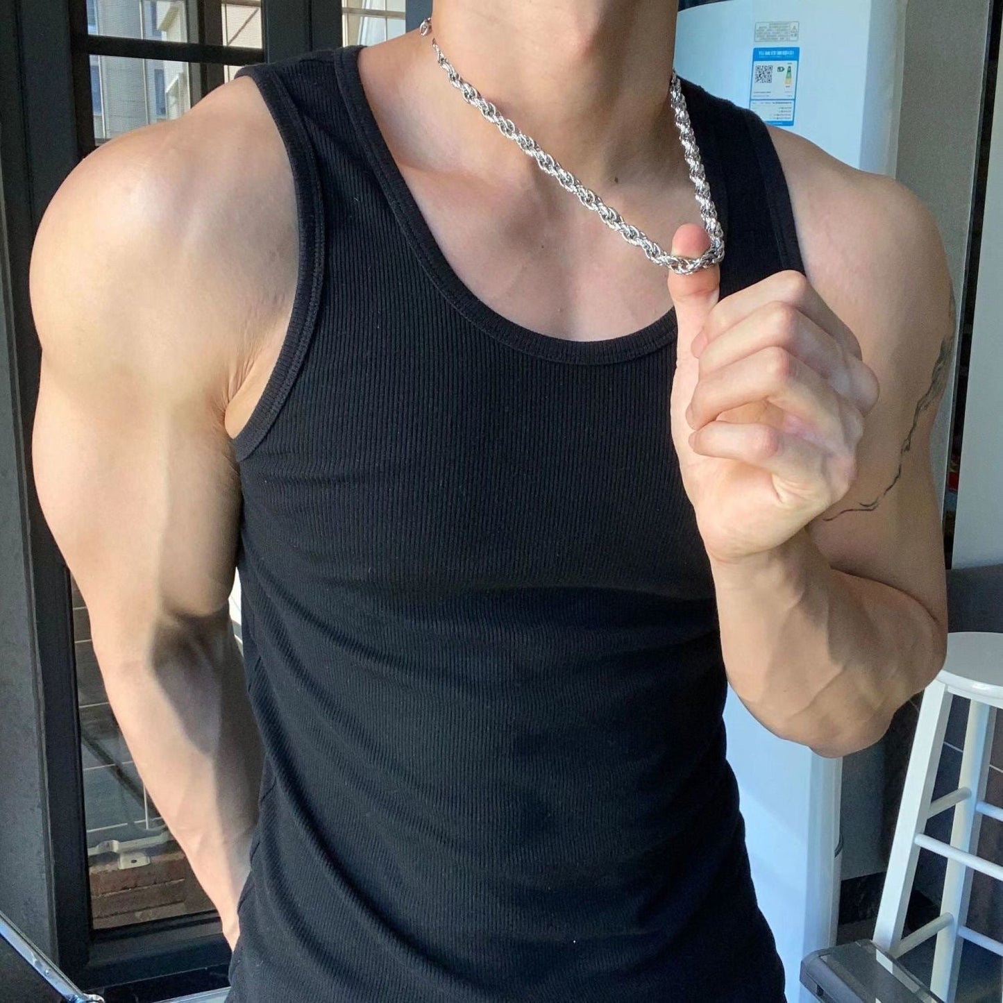 Wearclo | Men's Ribbed Tank Top