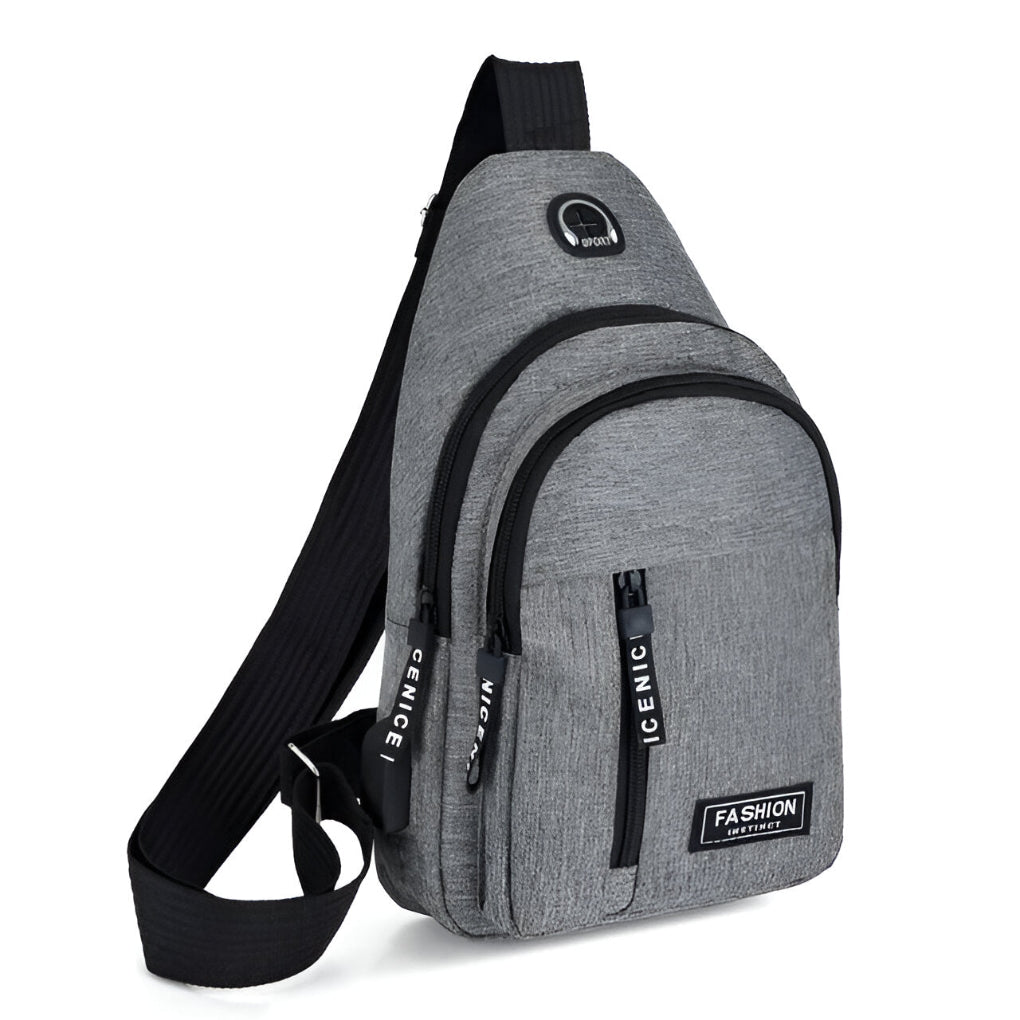 Wearclo | Men's Sling Bag with Multiple Compartments