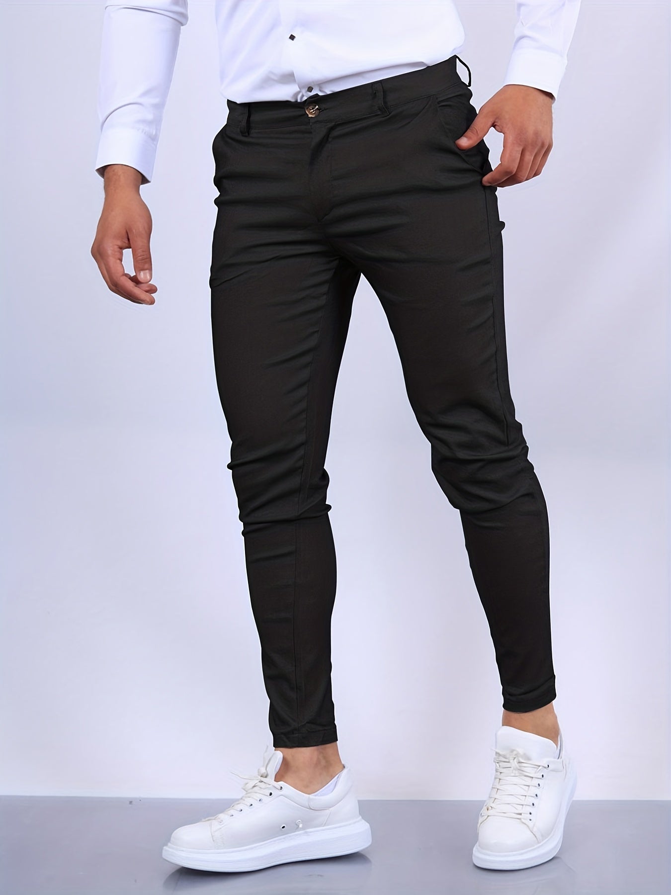Wearclo | Men's Stretch Skinny Chinos