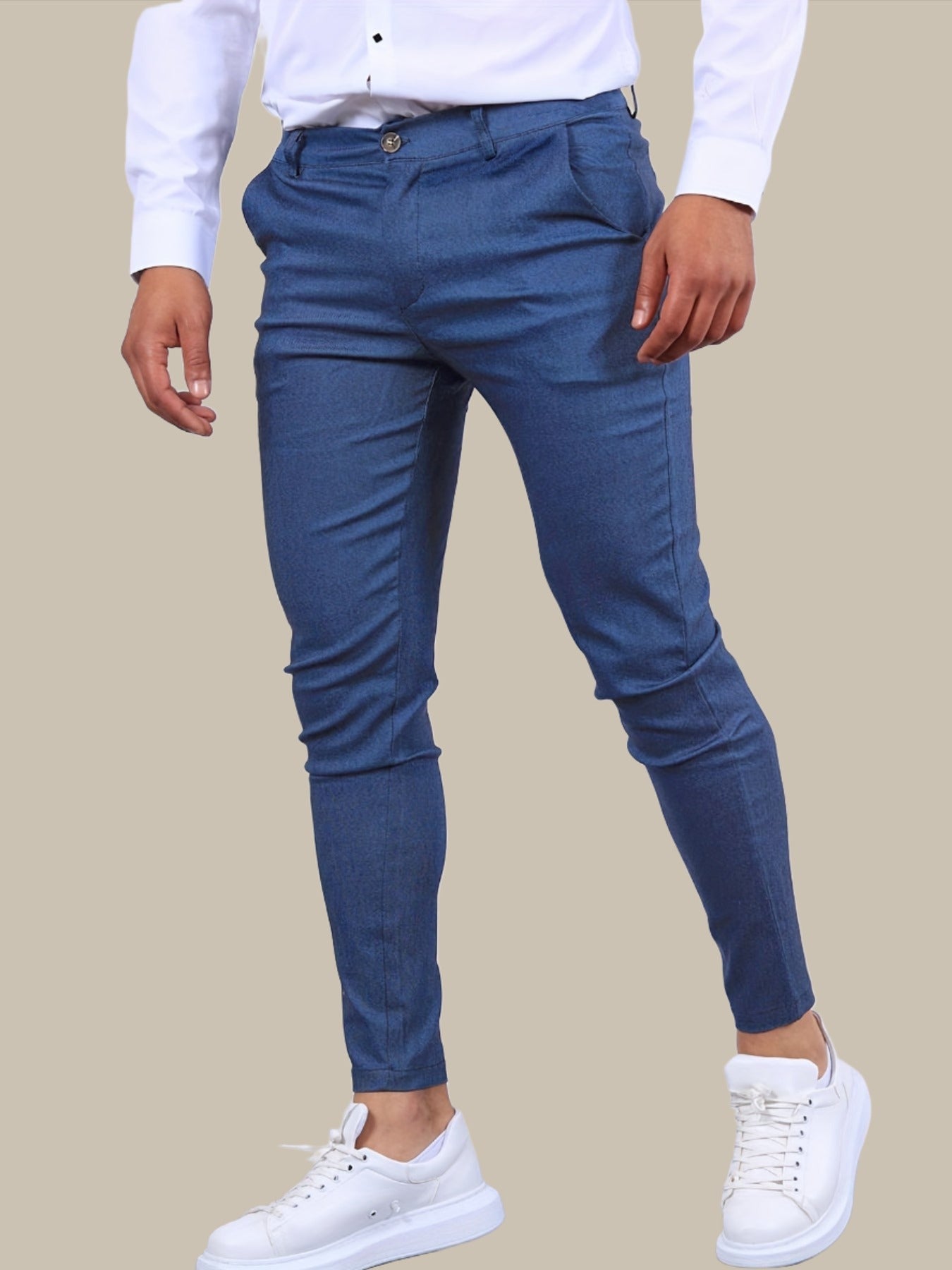 Wearclo | Men's Stretch Skinny Chinos