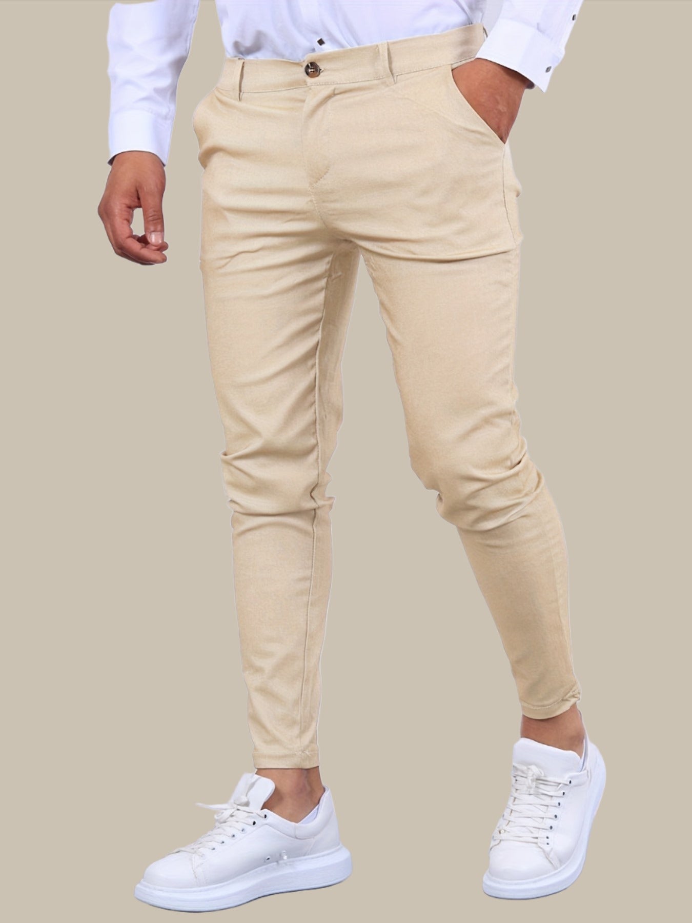 Wearclo | Men's Stretch Skinny Chinos