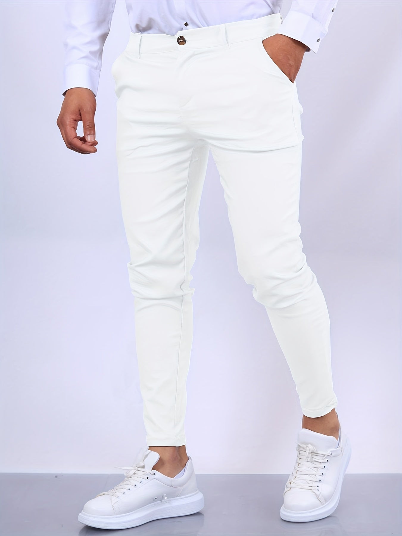 Wearclo | Men's Stretch Skinny Chinos