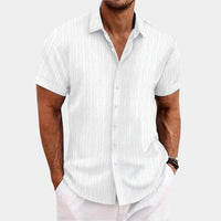 Men's Breathable Linen Blend Casual Shirt