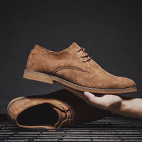 Refined Suede Comfortable Derby Shoes