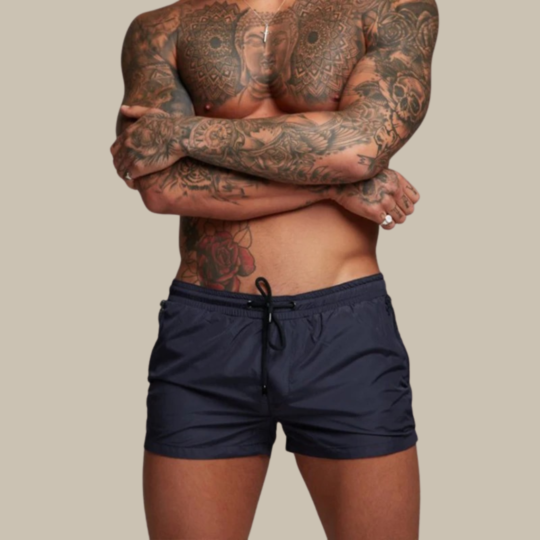 Wearclo | Men's Swim Shorts with Zip Pockets