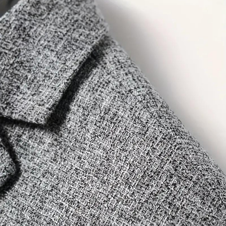 Wearclo | Men's Textured Single-Breasted Blazer