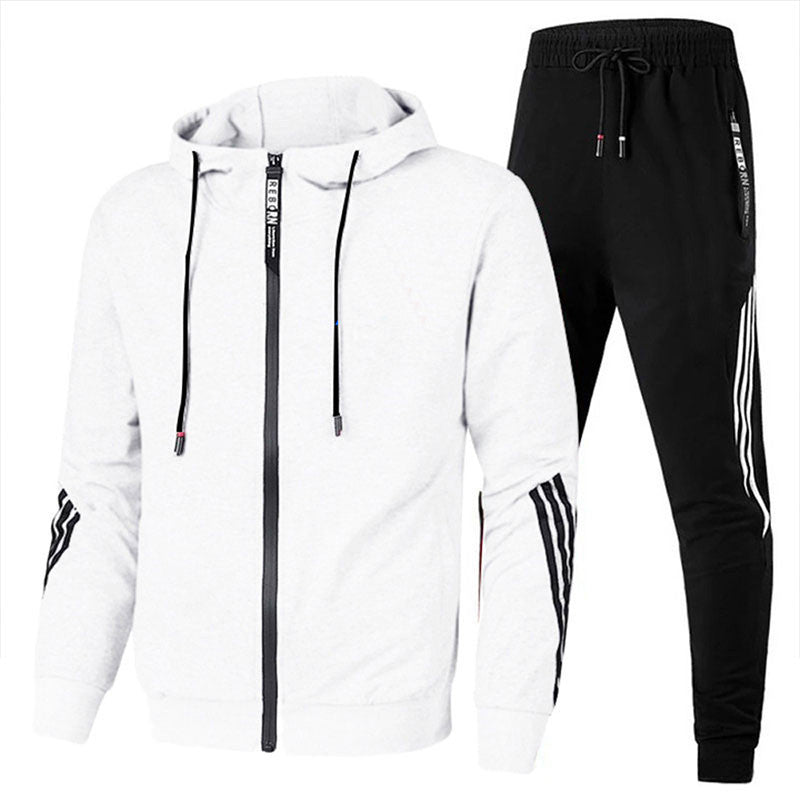 Wearclo | Men's Tracksuit with Side Stripe Design