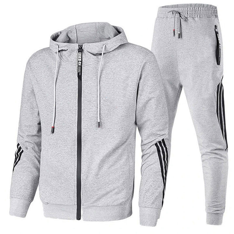 Wearclo | Men's Tracksuit with Side Stripe Design