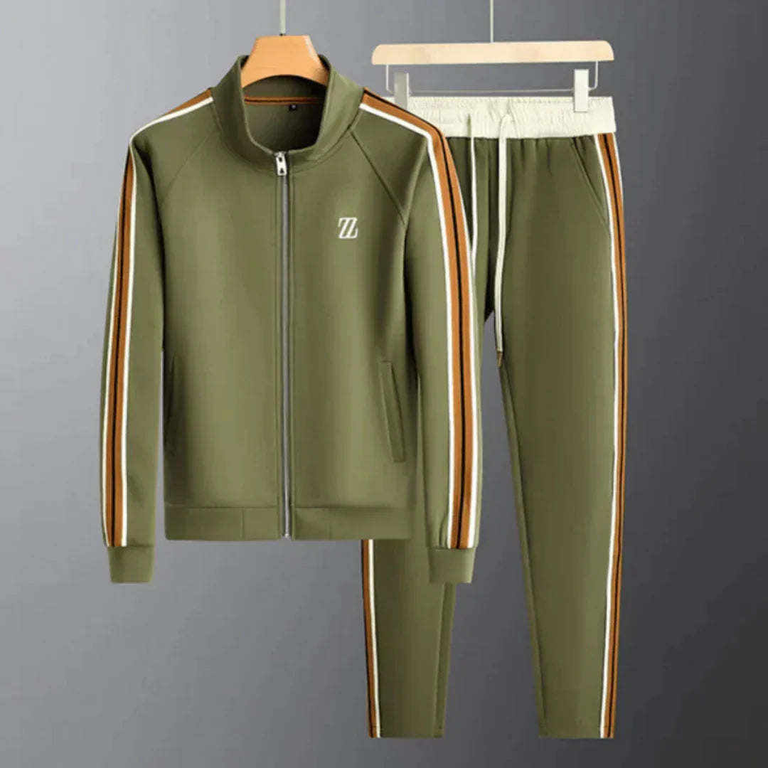 Wearclo | Men's Tracksuit with Side Stripe Detail