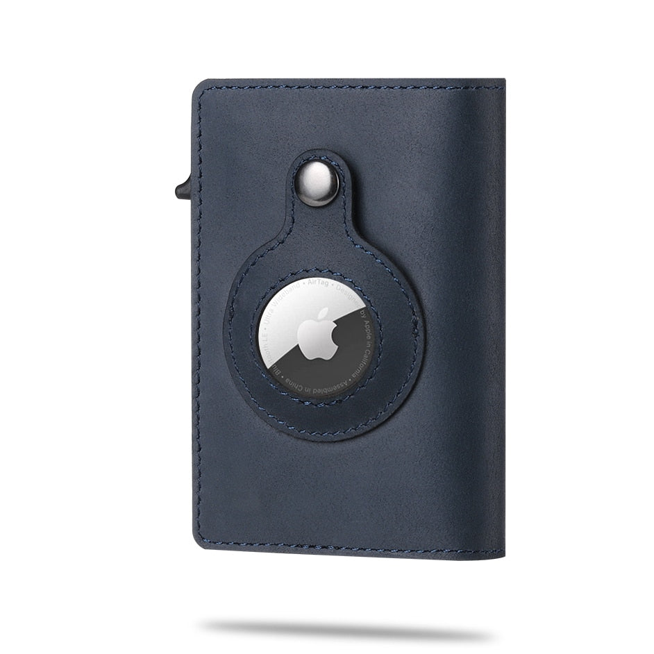 Wearclo | Men's Wallet with Airtag Holder and Carbon Pattern