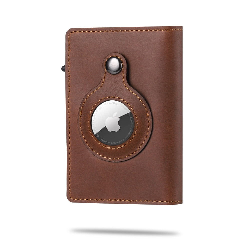 Wearclo | Men's Wallet with Airtag Holder and Carbon Pattern