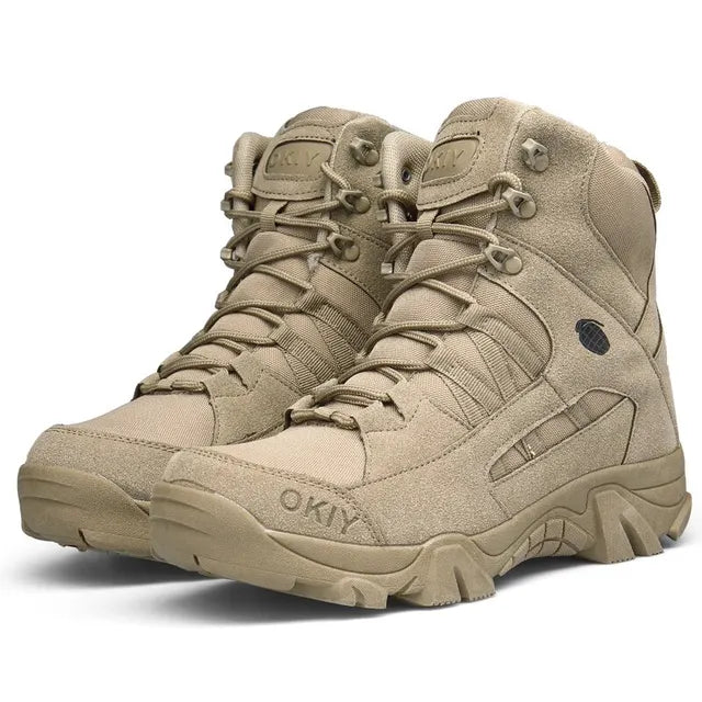 Wearclo | Men's Waterproof Hiking Boots with High Grip Sole